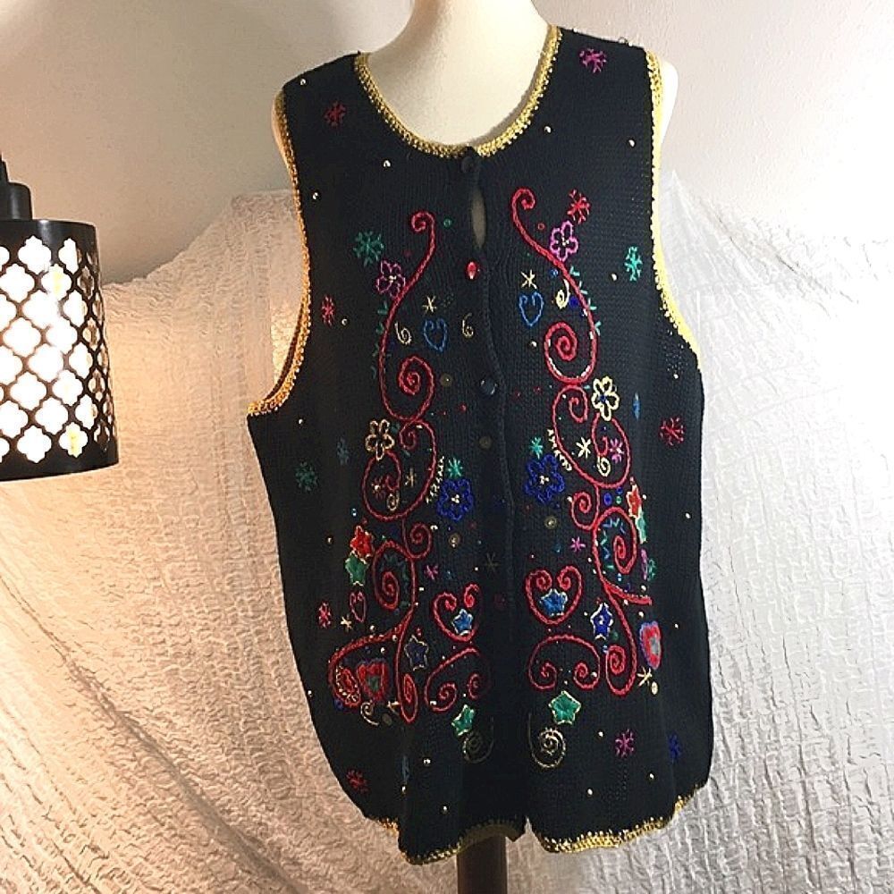 Westbound II VTG Christmas Sweater Best Size 1X